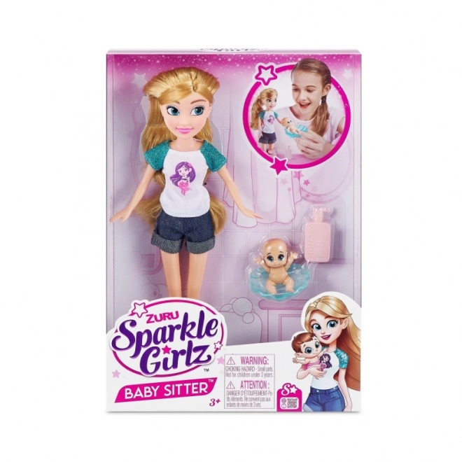 Zuru Sparkle Girlz baby sitter lutka