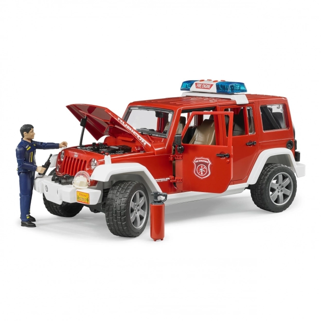 Bruder Crveni vatrogasni JEEP WRANGLER s figuricom i dodacima