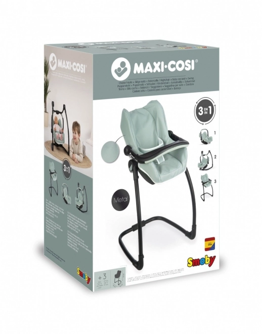 3u1 Autosjedalica i stolica Maxi Cosi zelenosiva za lutke