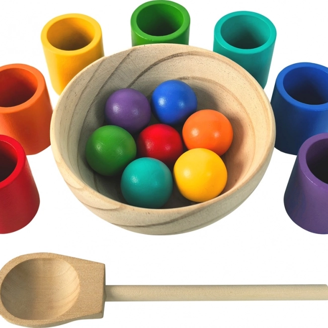 2Kids Toys duge kuglice i čašice – montessori set 7 boja
