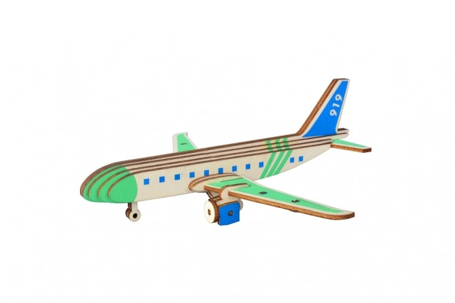 Drveni 3D puzzle Putnički avion