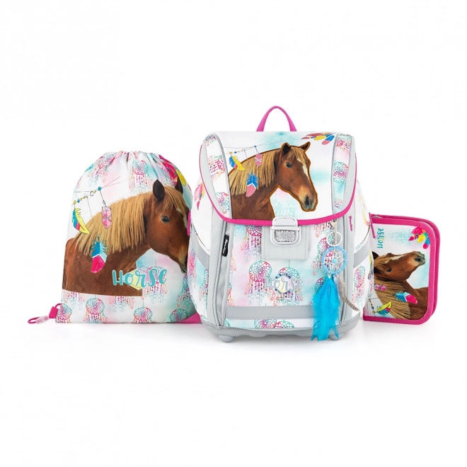 Školski set 3 komada PREMIUM LIGHT konj romantic