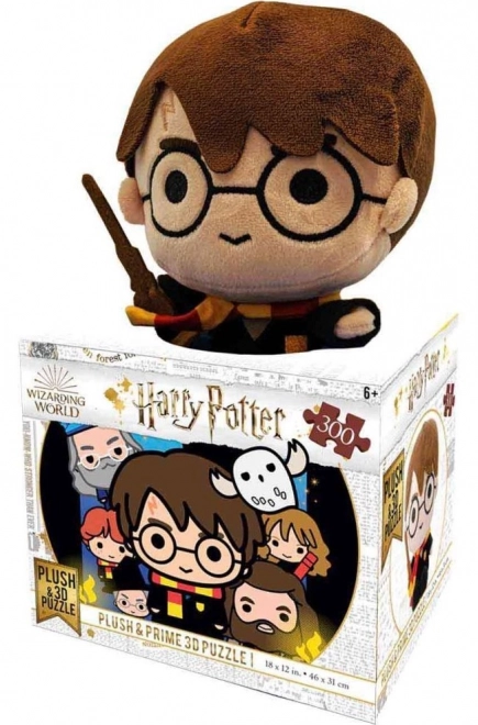 3D puzzle Harry Potter 300 dijelova s plišanom igračkom