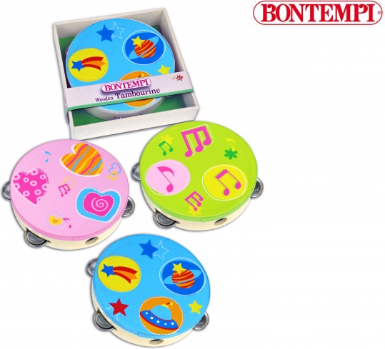 Drvena tamburina Bontempi 18 cm