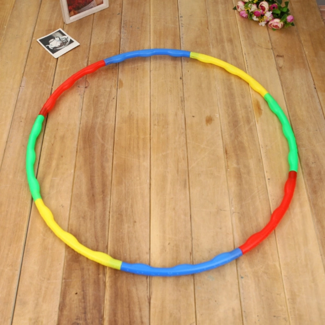 Šareni sklopivi Hula Hoop s masažnim izbočinama