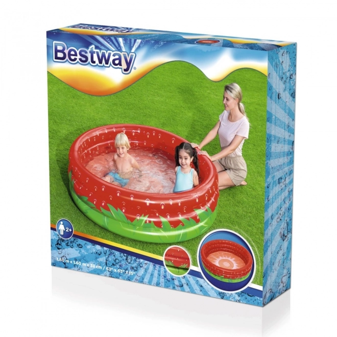 Dječji bazen Slatka Jagoda 2+ plitki bazen 160x38cm BESTWAY + zakrpa za popravak