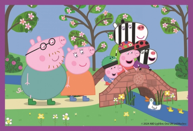 CLEMENTONI Slikovne kocke Prasac Peppa, 6 kocaka
