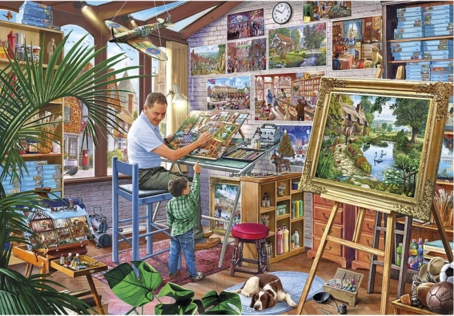 Puzzle umjetničko djelo – 2000 dijelova GIBSONS