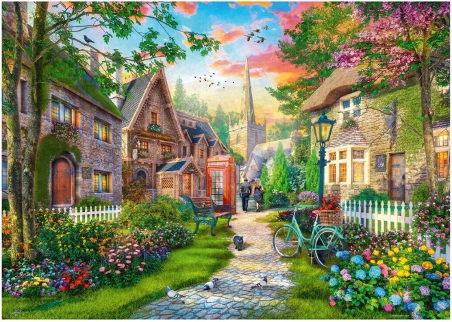 RAVENSBURGER Puzzle Šetnja ruralnom ulicom 1000 komada