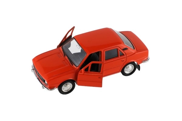 Auto Welly Škoda 105L metal/plast 11cm 1:34-39 slobodan hod 4 boje u kutiji 15x7x7cm