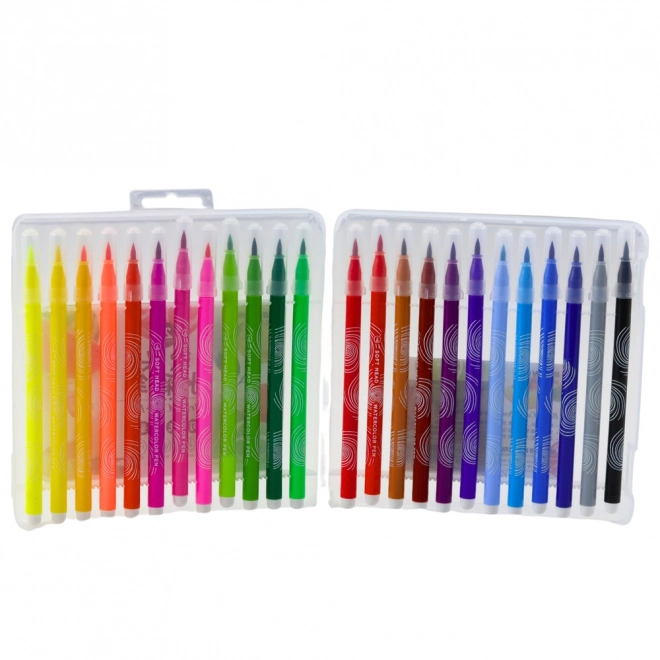 Set akvarelnih flomastera u organizatoru, 24 boja