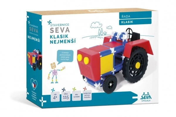 Konstrukcijski set SEVA KLASIK Najmanji plast 115 kom u kutiji 31,5x16,5x7,5cm