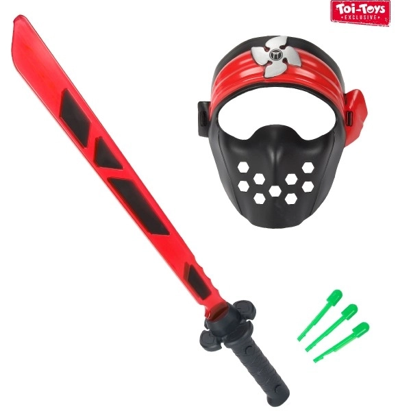 Ninja set mač + maska + strelice sa zvukom i svjetlom