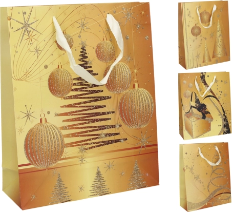 Poklon-vrećica L 30 × 41 × 12 cm – božićni motivi