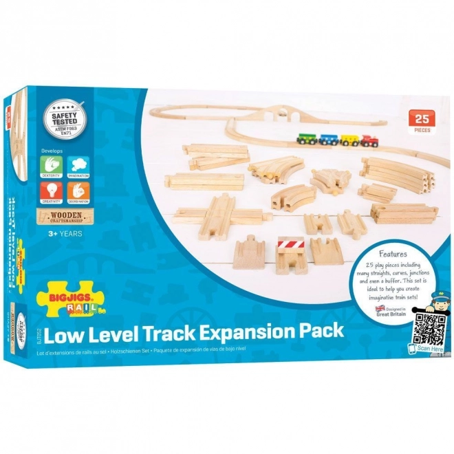 Bigjigs Rail Drvene pruge set 25 dijelova