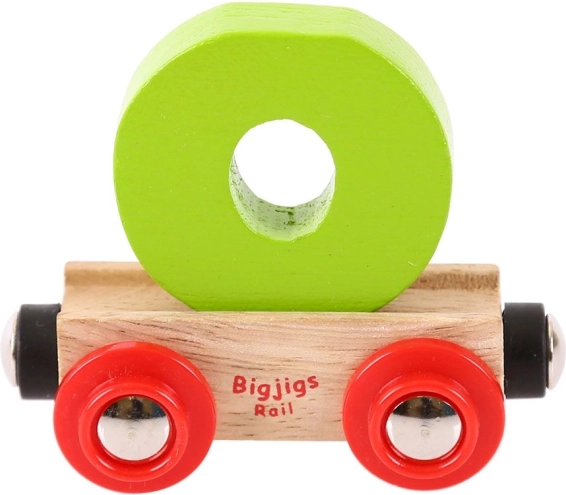 Drveni vagončić za drvene željeznice Bigjigs Rail - slovo O