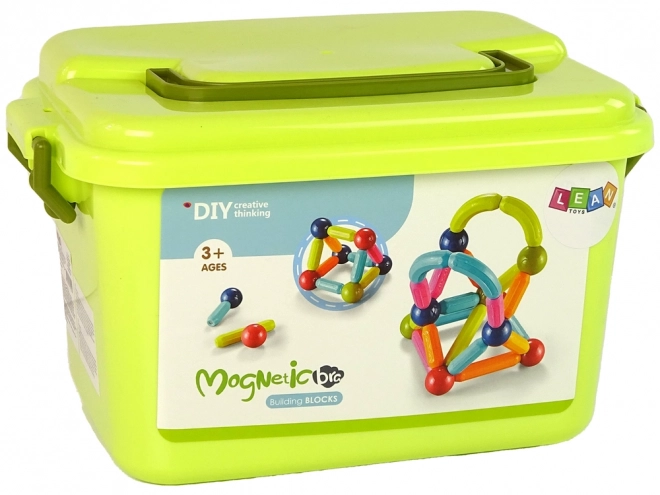 Magnetski građevinski set u kovčegu - 70 dijelova