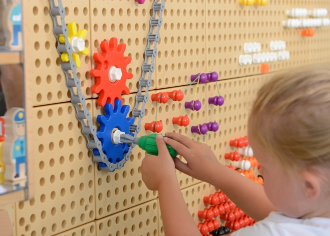 Masterkidz set dodatne opreme za slaganje s klinovima, vijcima i alatima - 352 kom