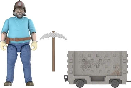 Minecraft filmski Steve s kolicima – akcijska figurica s rudarskim kolicima