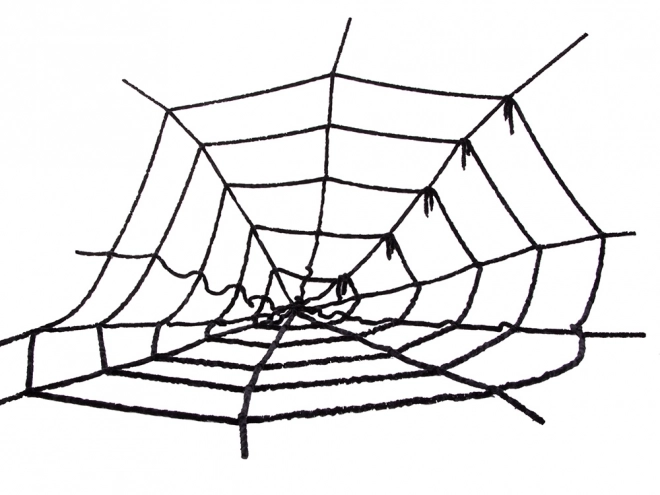 Umjetna crna paukova mreža za Halloween