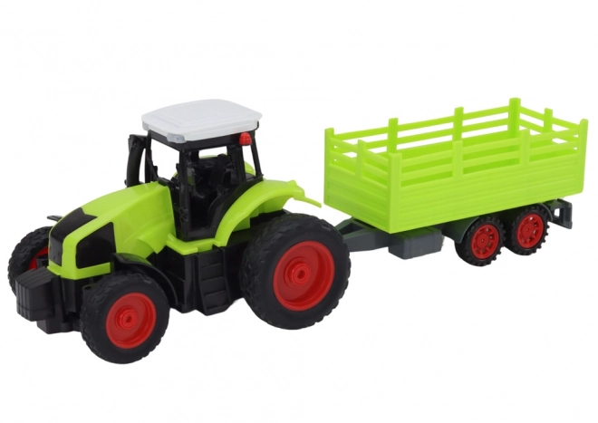 RC traktor na daljinsko upravljanje s prikolicom 1:16 zeleni