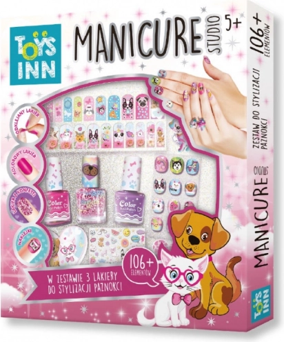 Manikirski set sa životinjskim motivima – 3 laka