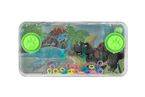 Vodena zagonetka igra 11x6cm plastika dinosauri 4 vrste 24 kom u kutiji