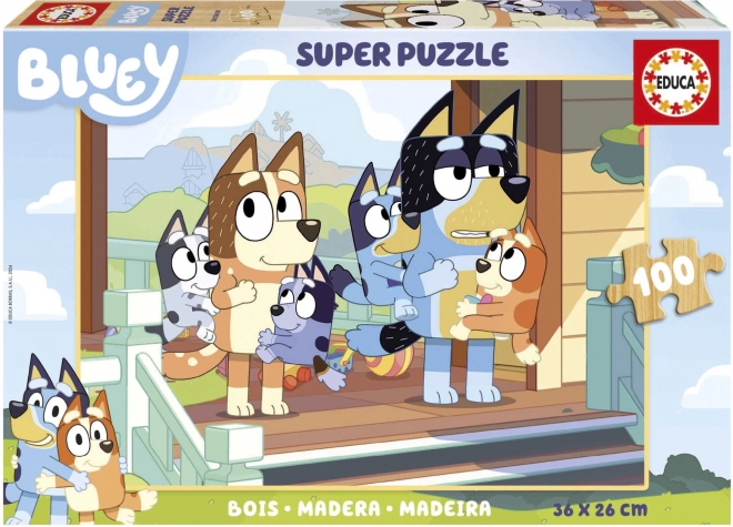 Educa drvene puzzle Bluey 100 komada