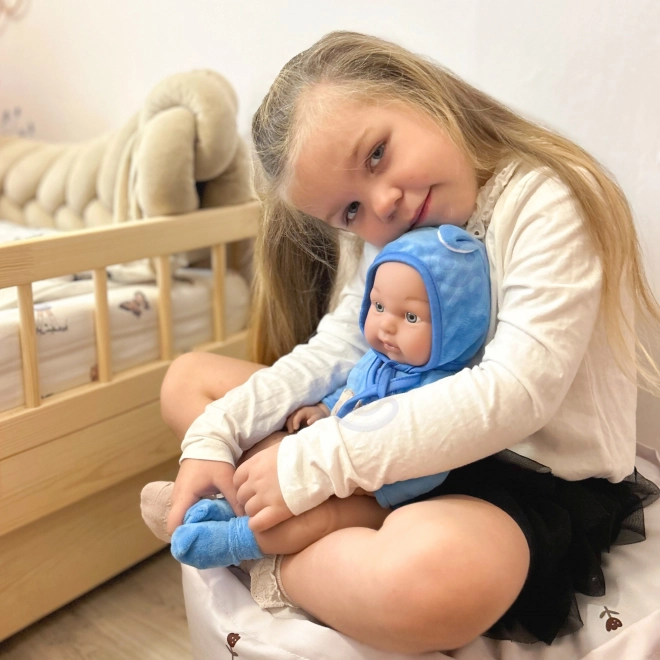 Woopie kraljevska lutka beba u odijelu medvjedića 46 cm