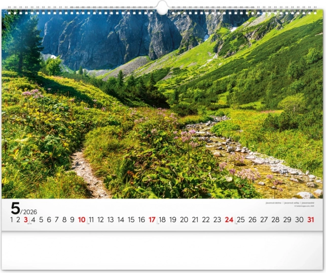 Zidni kalendar Magične Tatre 2026
