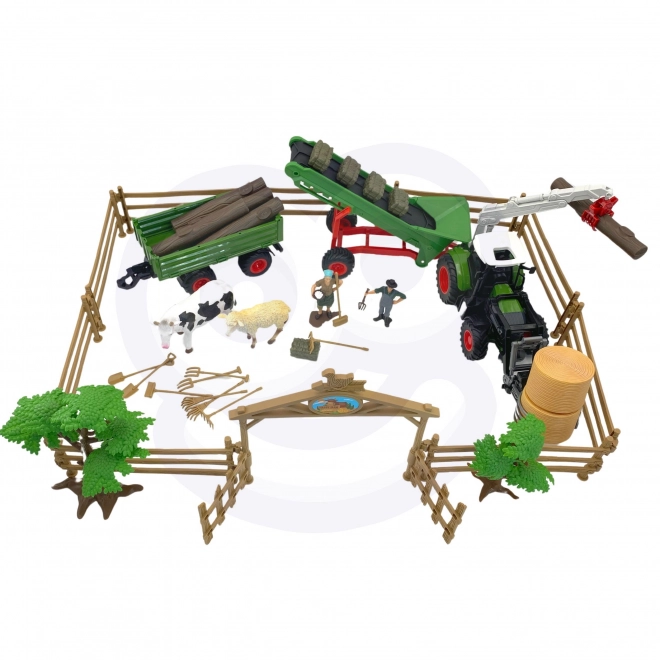 Set poljoprivrednih strojeva mini traktor farma WOOPIE