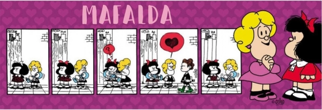Panoramske puzzle MAFALDA 1000 dijelova CLEMENTONI