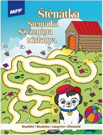 Bojanke i labirinti – štene, 210 × 276 mm, 32 stranice