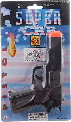 Crni pištolj na kapsule 8 metaka
