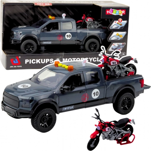 Pick-up s motociklom sa svjetlosnim i zvučnim efektima