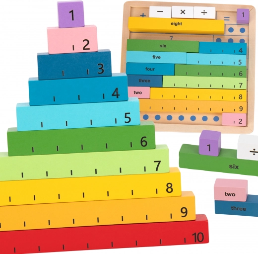 Drvena matematička ploča TOOKY TOY za učenje računanja