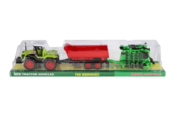 Traktor s prikolicom i vratima