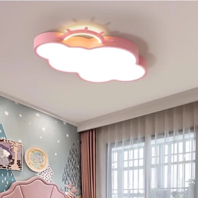 LED svjetiljka ružičasta oblak s daljinskim upravljanjem