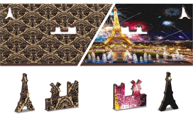 Drvene puzzle Noćni Pariz