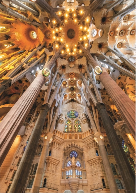 EDUCA Puzzle Sagrada Familia - unutrašnjost, Barcelona (Španjolska) 1000 komada