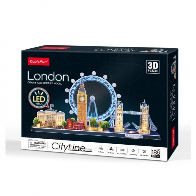 3D puzzle City line - London s led svjetlima