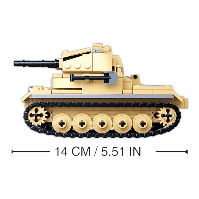 Sluban WWII M38-B0691 Njemački tenk Panzer II