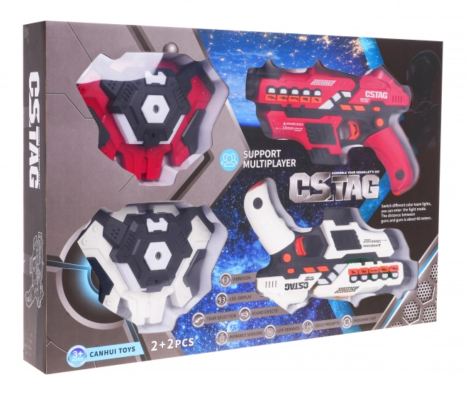 Set laserskih oružja + štitovi s funkcijom dima