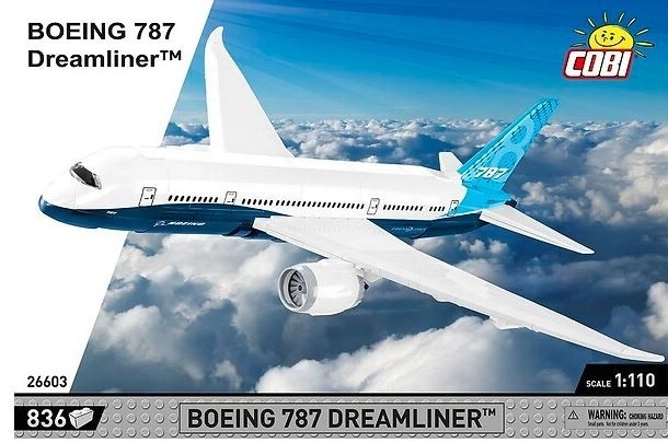 COBI 26603 Boeing 787-8 Dreamliner, 1:110, 836 d