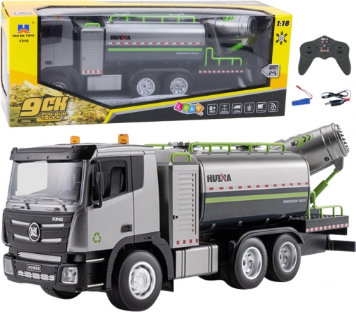RC autocisterna s raspršivačem vode 1:18 HUINA