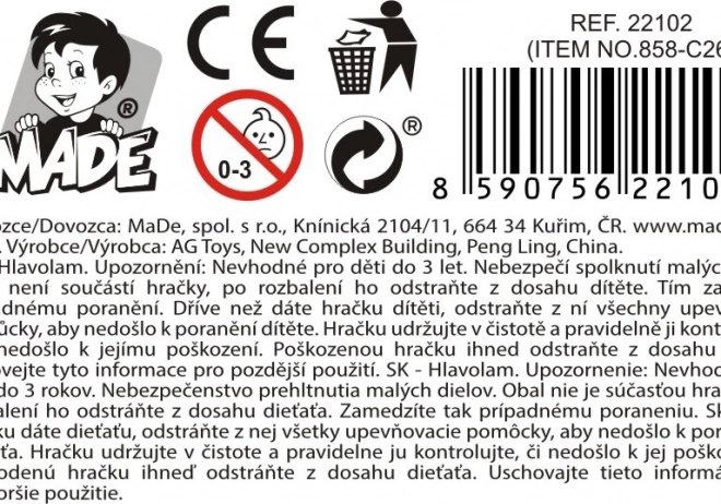 Kocka s šarenim privjescima za djecu