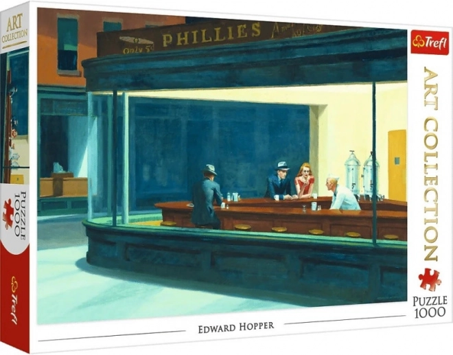 Puzzle 1000 dijelova Art Collection Nighthawks Edward Hopper