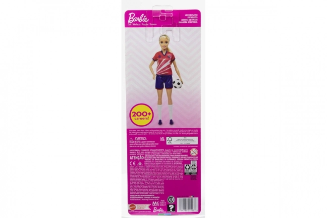 Barbie nogometna lutka u crvenom dresu