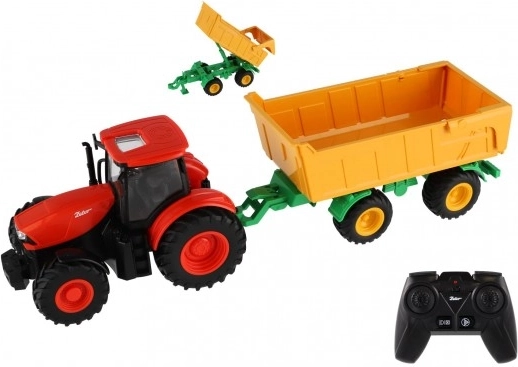 Traktor ZETOR s prikolicom s bočnim stranicama na daljinsko upravljanje, 42 cm, 2,4 GHz, svjetlo i zvuk, punjiva baterija