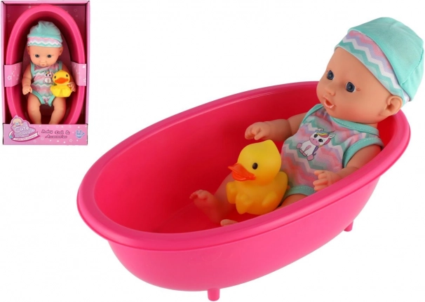 Beba lutka za kadicu s pačićem 22 cm